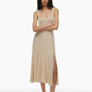 WILFRED TAN MARKET SLIT DRESS SIZE SMALL